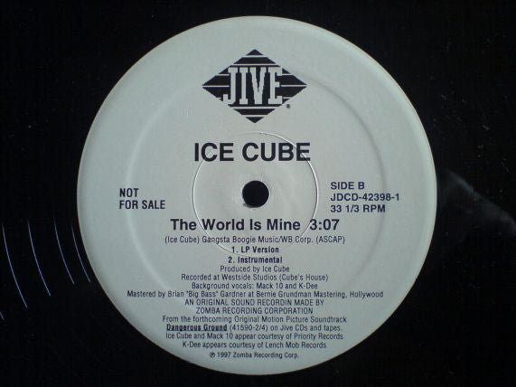 Ice Cube : The World Is Mine (12", Promo)