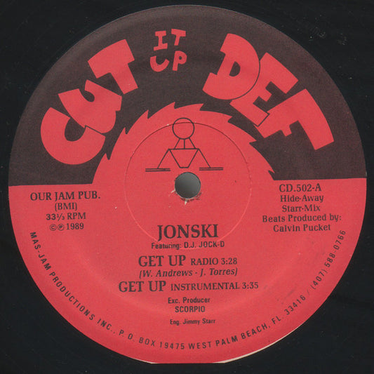 Jonski Featuring: D.J. Jock-D* : Get Up (12")