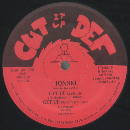Jonski Featuring: D.J. Jock-D* : Get Up (12")