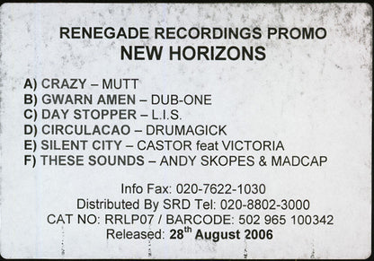 Various : New Horizons (3x12", Promo, W/Lbl)