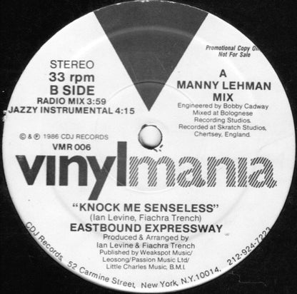 Eastbound Expressway : Knock Me Senseless (12", Promo)