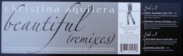 Christina Aguilera : Beautiful (Remixes) (12")