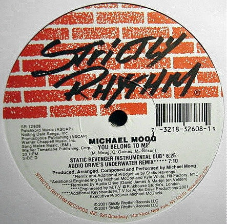 Michael Moog : You Belong To Me (2x12")