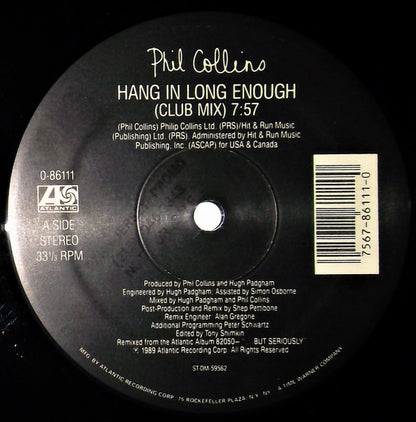 Phil Collins : Hang In Long Enough (12", SRC)
