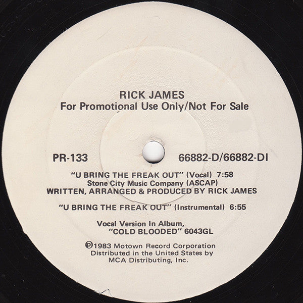 Rick James / Mary Jane Girls : U Bring The Freak Out / Boys (12", Promo)