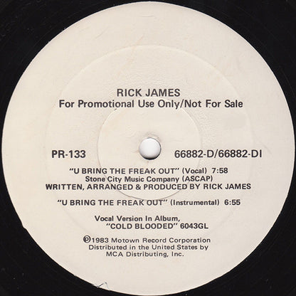 Rick James / Mary Jane Girls : U Bring The Freak Out / Boys (12", Promo)