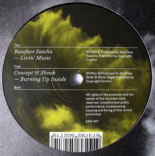 Bassface Sascha / Concept & Shnek : Ambassadors 4 (From Amen To Z - Excerpt 1) (12")