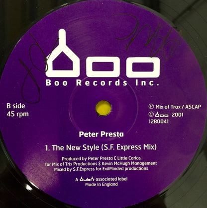 Peter Presta : The New Style EP (12", EP)