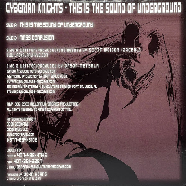 Cyberian Knights : This Is The Sound Of Underground (12")