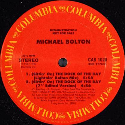 Michael Bolton : (Sittin' On) The Dock Of The Bay (12", Promo)