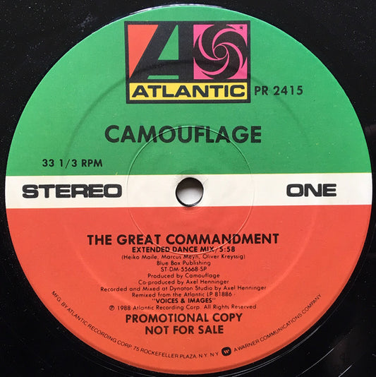 Camouflage : The Great Commandment (12", Promo)