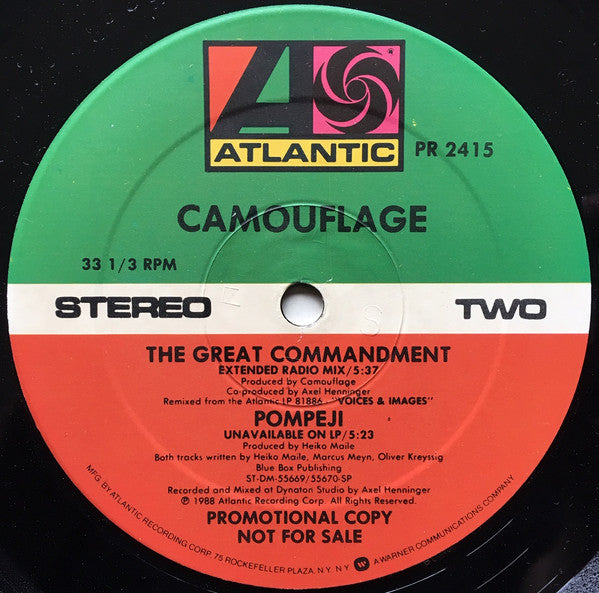 Camouflage : The Great Commandment (12", Promo)