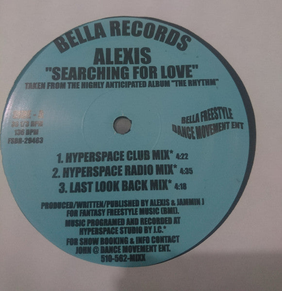 Alexis (11) : Searching For Love (12")