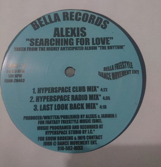Alexis (11) : Searching For Love (12")