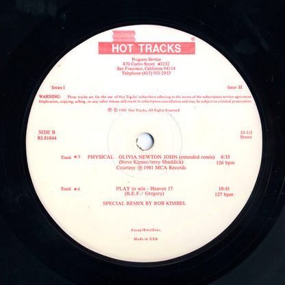 Various : Hot Tracks - Series 1 Issue 2 (12", Promo)