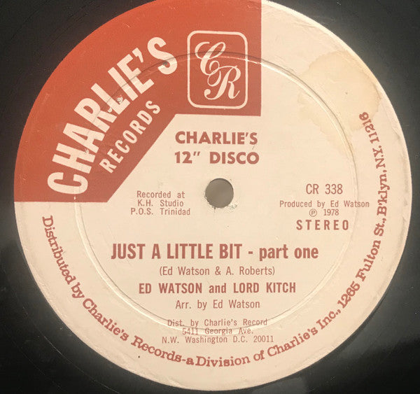 Ed Watson And Lord Kitchener : Just A Little Bit (12", Red)