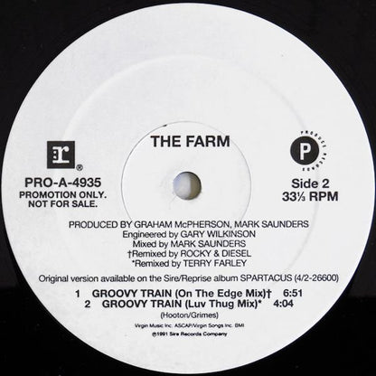 The Farm : Groovy Train (12", Single, Promo)