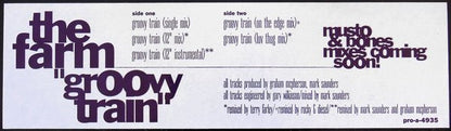 The Farm : Groovy Train (12", Single, Promo)