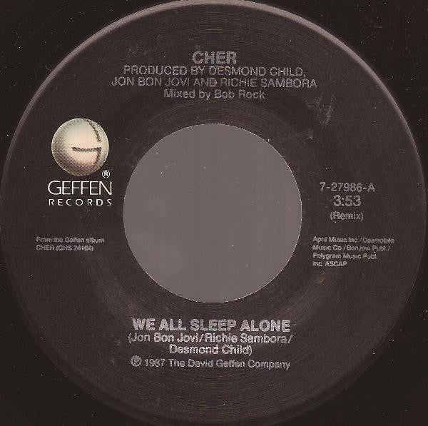 Cher : We All Sleep Alone (7", Single, Spe)