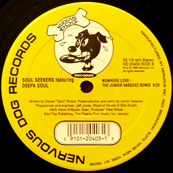 Soul Seekers Feat. Deepa Soul : Nowhere Love (12")
