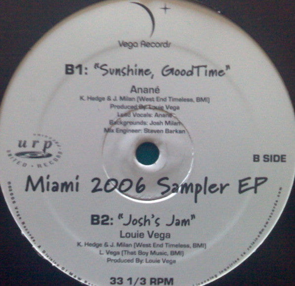 Various : Miami 2006 Sampler EP (12", Pro)