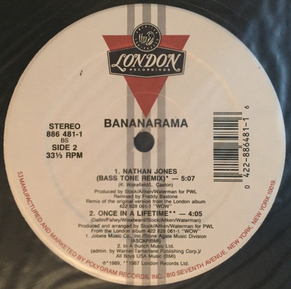 Bananarama : Nathan Jones (12", Single)