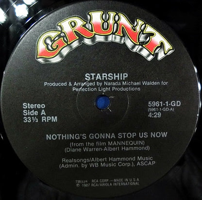 Starship (2) : Nothing's Gonna Stop Us Now (12")