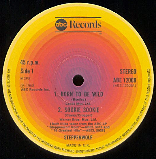 Steppenwolf : Four Tracks From Steppenwolf (12", EP)