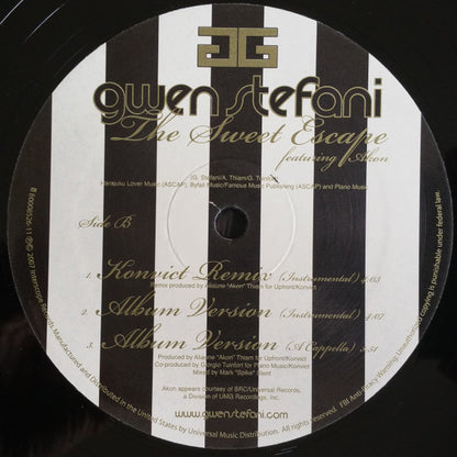 Gwen Stefani Featuring Akon : The Sweet Escape (12")