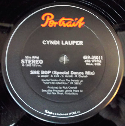 Cyndi Lauper : She Bop (12", Pit)