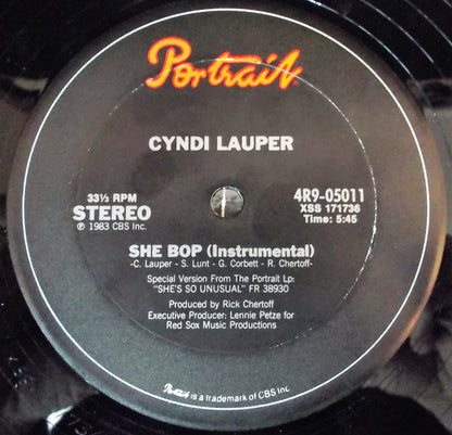 Cyndi Lauper : She Bop (12", Pit)