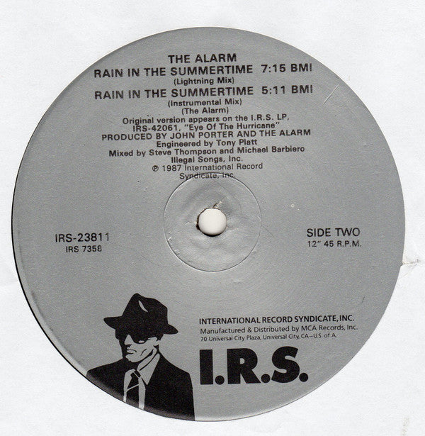 The Alarm : Rain In The Summertime (12", Glo)