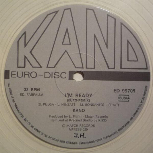 Kano / Kiko Band : I'm Ready (Euro-Remix) / Percussion (12", Cle)