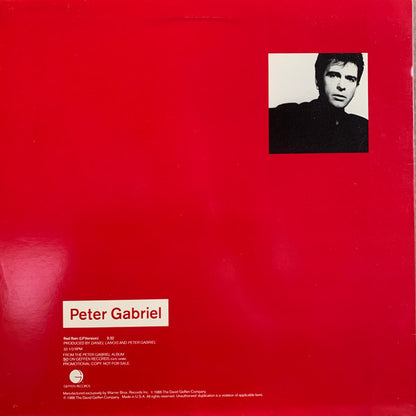 Peter Gabriel : Red Rain (12", Promo)