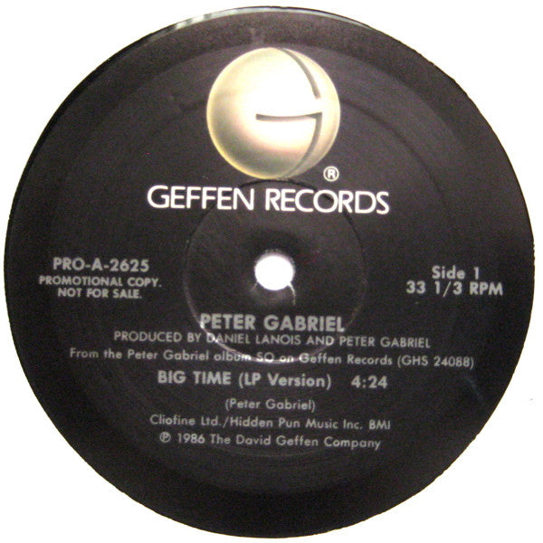 Peter Gabriel : Big Time (12", Promo)