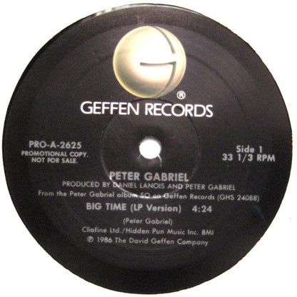 Peter Gabriel : Big Time (12", Promo)