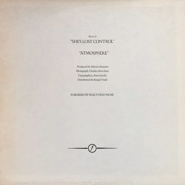 Joy Division : She's Lost Control / Atmosphere (12", Single, Bil)