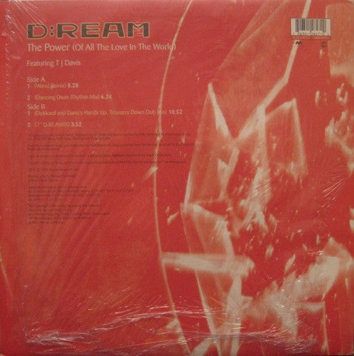 D:Ream : The Power (Of All The Love In The World) (12")