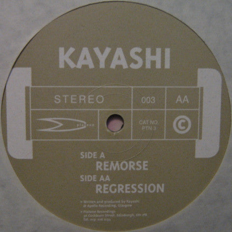 Kayashi : Remorse / Regression (12")