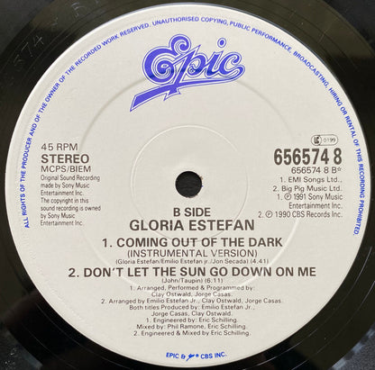 Gloria Estefan : Coming Out Of The Dark (12", Single)