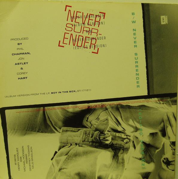 Corey Hart : Never Surrender (12")