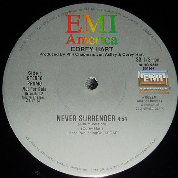 Corey Hart : Never Surrender (12")