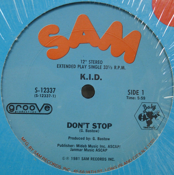 K.I.D. : Don't Stop (12")