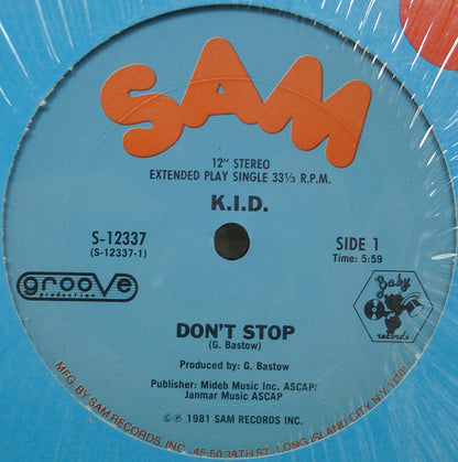 K.I.D. : Don't Stop (12")
