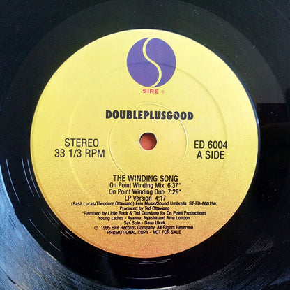 DoublePlusGood : The Winding Song (12", Promo)