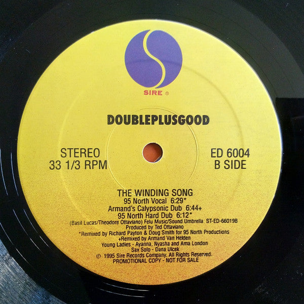 DoublePlusGood : The Winding Song (12", Promo)