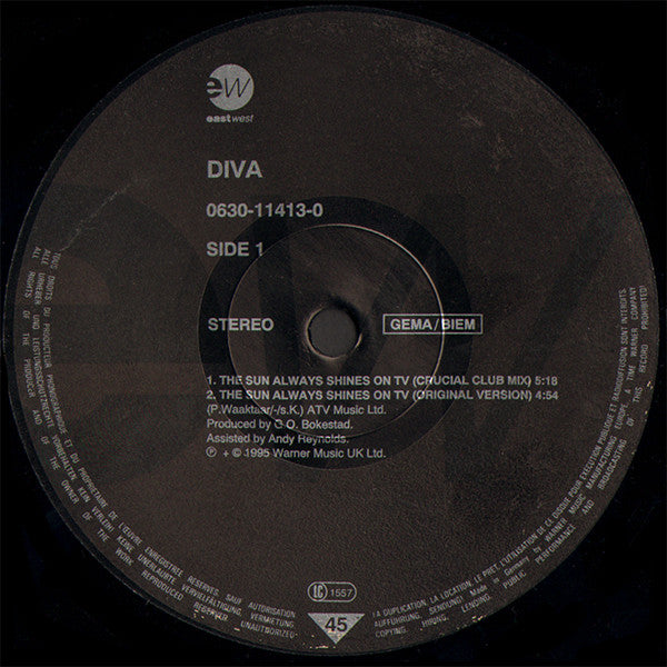 Diva : The Sun Always Shines On TV (12")