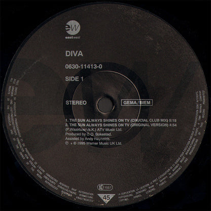 Diva : The Sun Always Shines On TV (12")