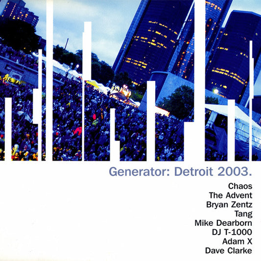 Various : Generator: Detroit 2003 (2x12")