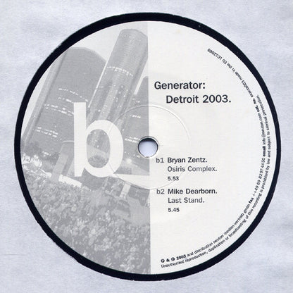 Various : Generator: Detroit 2003 (2x12")